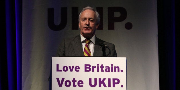 UKIP's Neil Hamilton speaks at the UKIP 2014 Spring Conference at the Riviera International on February 28, 2014 in Torquay, England. The anti-European Union UK Independence Party leader Nigel Farage is looking to galvanise support ahead of May's European Parliament elections when they hope to win the most seats in the contest, building on its strong poll ratings and success in last year's local elections. (Photo by Matt Cardy/Getty Images)