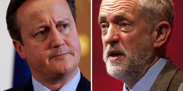 File photos of Prime Minister David Cameron (left) and Labour Party leader Jeremy Corbyn, who has challenged Mr Cameron to take part in an annual "state of the nation" televised debate with other political leaders.