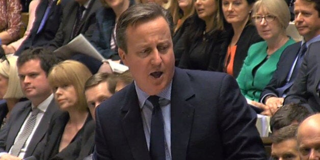 Prime Minister David Cameron speaks during Prime Minister's Questions