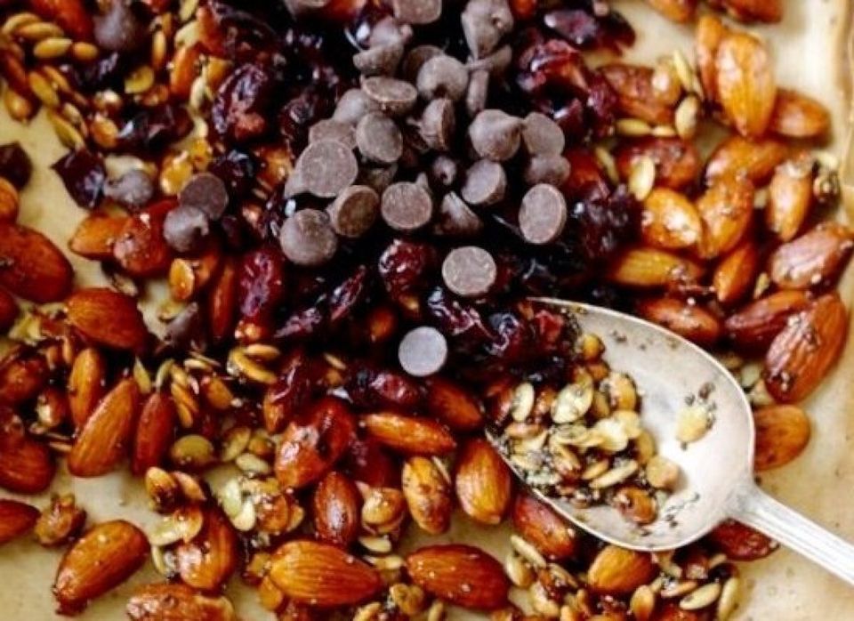 Super Seedy Trail Mix with Almonds, Chia, and Cranberries