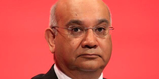 Keith Vaz sits on the stage during the second day of the Labour Party conference in the Brighton Centre in Brighton, Sussex.
