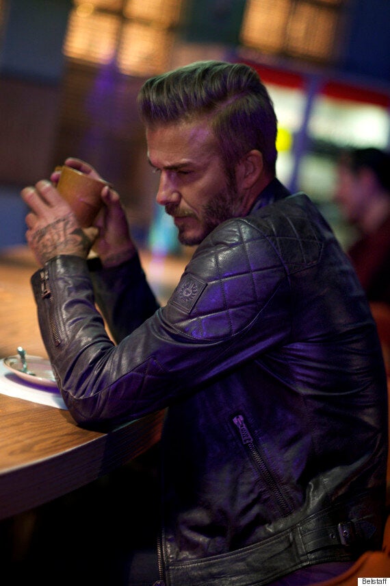 David Beckham in Belstaff - Paris Street Style