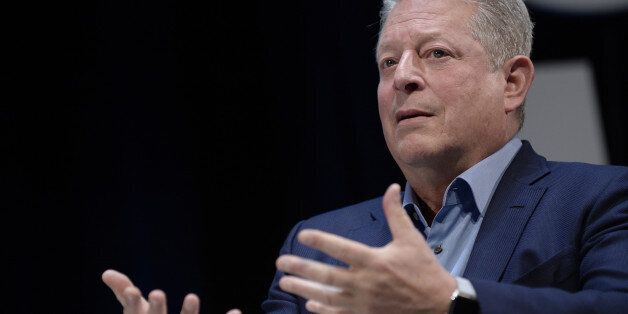 CANNES, FRANCE - JUNE 26: Al Gore talks on stage during the WPP seminar as part of the Cannes Lions International Festival of Creativity on June 26, 2015 in Cannes, France. (Photo by Francois G. Durand/Getty Images)