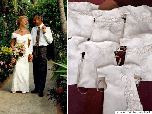 Woman Donates Wedding Dress To Be Made Into Funeral Gowns For