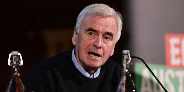 Shadow Chancellor John McDonnell speaks during the Building the Fight Against Austerity conference, organised by the Trade Union Coordinating Group, at Methodist Central Hall in central London.