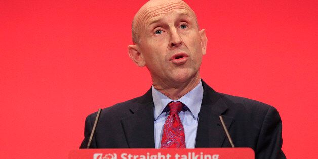 Shadow Housing Minister John Healey speaks during the third day of the Labour Party conference at the Brighton Centre in Brighton, Sussex.