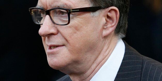 Lord Peter Mandelson leaves a Service of Thanksgiving for the Life and Work of Lady Soames at Westminster Abbey, London.