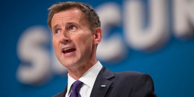 Secretary of State for Health Jeremy Hunt during the Conservative Party Conference 2014, at The ICC Birmingham.