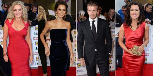 Carol Vorderman, Cheryl Fernandez-Versini, David Beckham and Susanna Reid