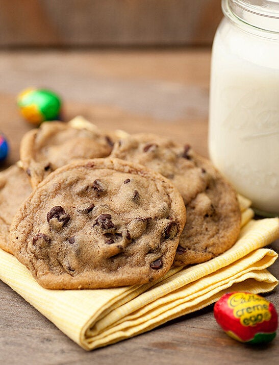 Cadbury Creme Egg Stuffed Cookies