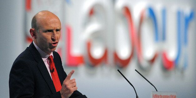John Healey Labour's Shadow Secretary of State for Health addresses delegates during the fourth day of the annual Labour pary conference in Liverpool, north-west England on September 28, 2011. AFP PHOTO/ANDREW YATES. (Photo credit should read ANDREW YATES/AFP/Getty Images)