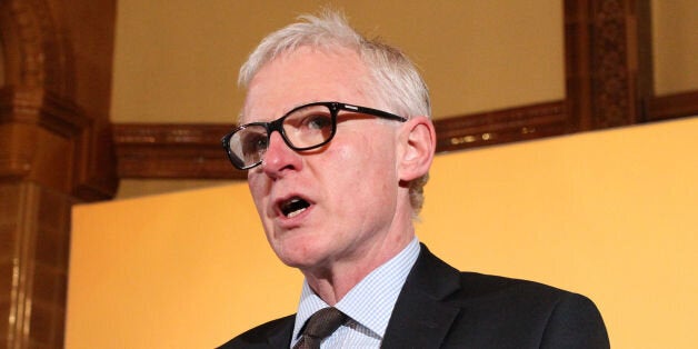 Care Minister Norman Lamb speaks during a press conference in Westminster, London, where Liberal Democrat party leader Nick Clegg accused the Tories of trying to pull the wool over voters' eyes by refusing to spell out how they will fund the NHS.