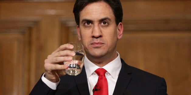 Ed Miliband speaks to the media and party supporters at One Great George Street in London, as he resigns as leader of the Labour Party after a dramatic election night where his party was virtually wiped out in Scotland and David Cameron wins a Commons majority.