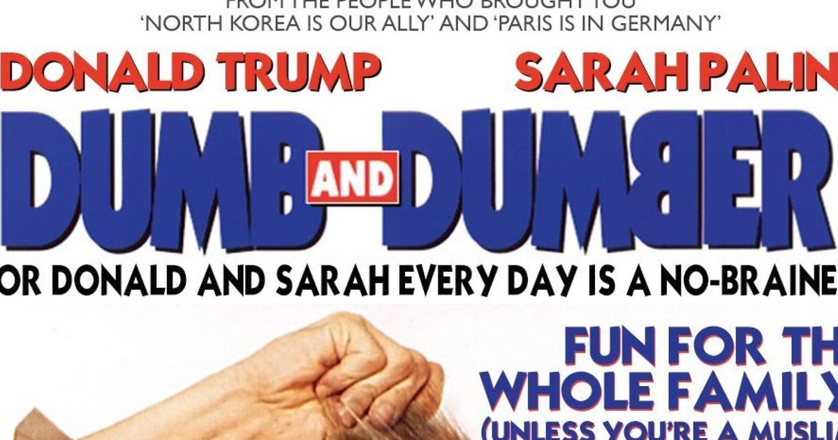 Donald Trump And Sarah Palin Are Dumb And Dumber