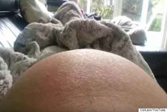 Very Pregnant Belly Video