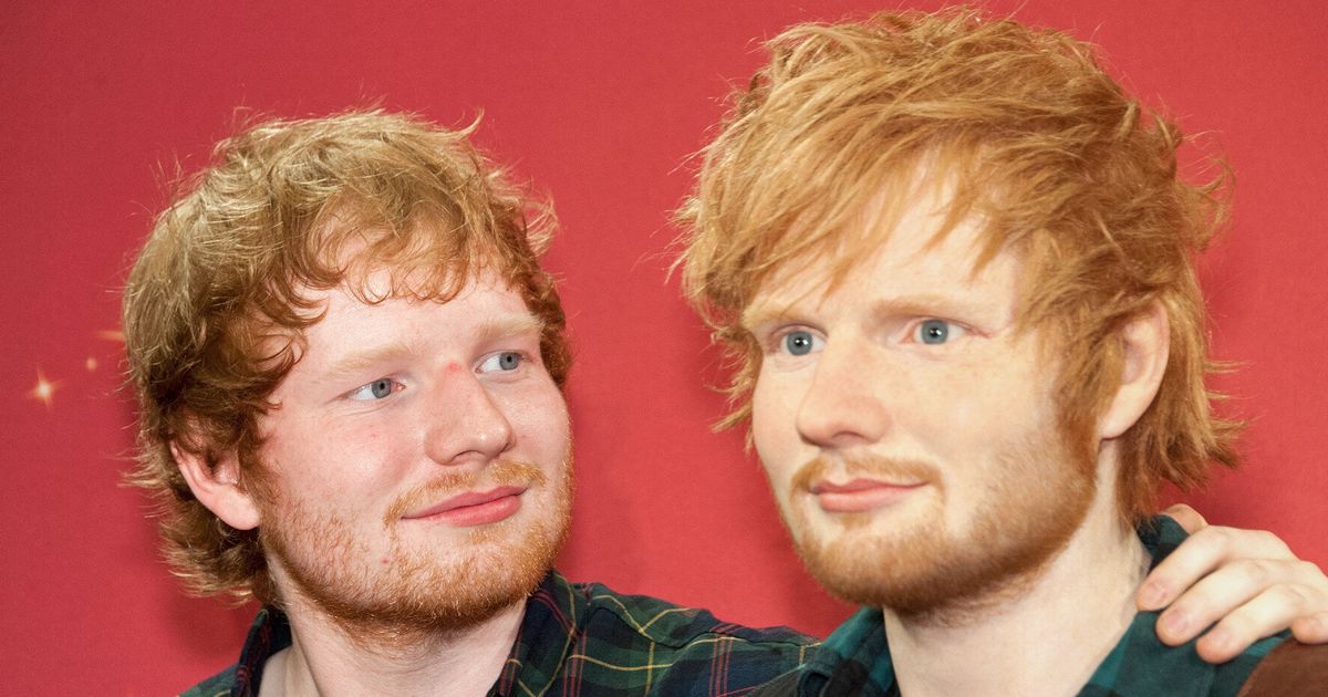 Ed Sheeran Waxwork Singer Happy With Figure S Bulge As It Gets Madame Tussauds Unveiling Huffpost Uk