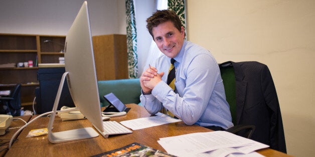 Plymouth MP Johnny Mercer at his office at the Houses of Parliament in London before making his first speech to the House of Commons.