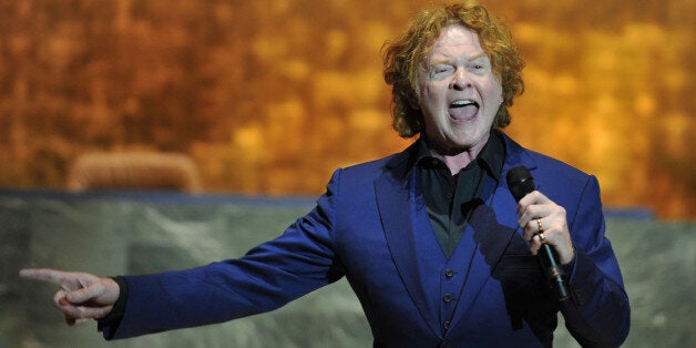 Singer Mick Hucknall of Simply Red