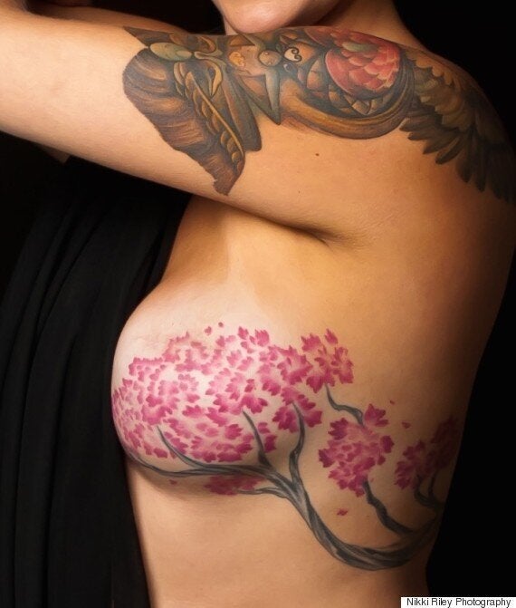 mastectomytattoo:mastectomy-breast-cancer-bra-tattoo-lace-floral