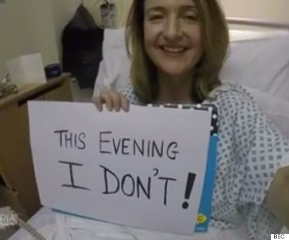 Bbc Presenter Victoria Derbyshire Films Breast Cancer Video Diary From Nhs Hospital Bed 2580