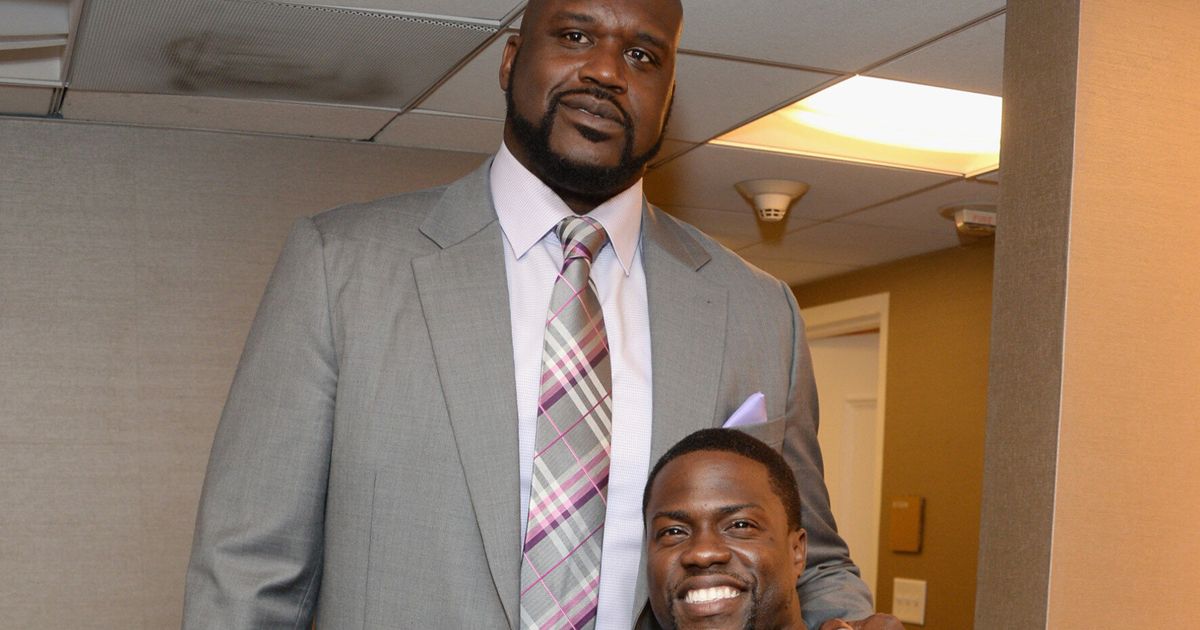 That Awkward Moment When Shaquille O'Neal Met Kevin Hart.