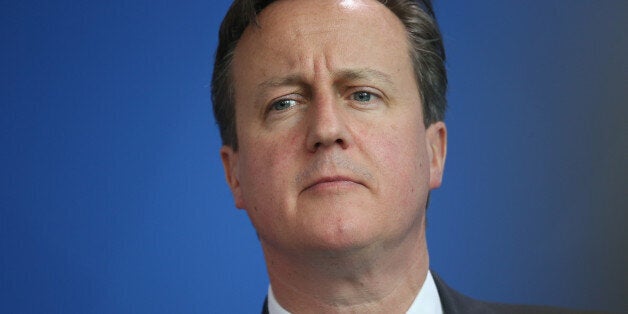 BERLIN, GERMANY - MAY 29: British Prime Minister David Cameron speaks to the media with German Chancellor Angela Merkel (not pictured) following talks at the Chancellery on May 29, 2015 in Berlin, Germany. Cameron is in Berlin as part of his tour of European Union member states capitals in order to persuade leaders on the necessity of E.U. reforms. (Photo by Sean Gallup/Getty Images)