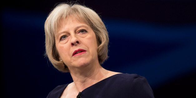 Theresa May delivers her speech to delegates in the third day of the Conservative Party annual conference in Manchester