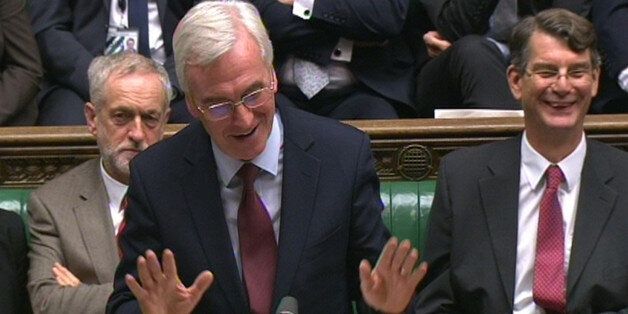 Shadow chancellor John McDonnell speaks during the debate in the House of Commons, London on the Government's updated Charter of Budget Responsibility.