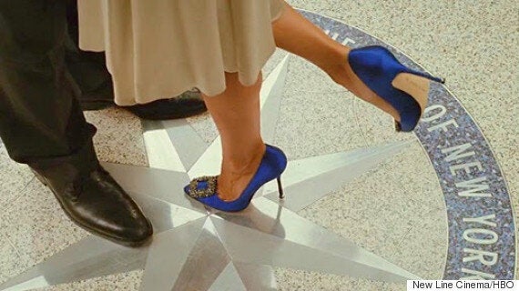 Sarah jessica sale parker blue shoes