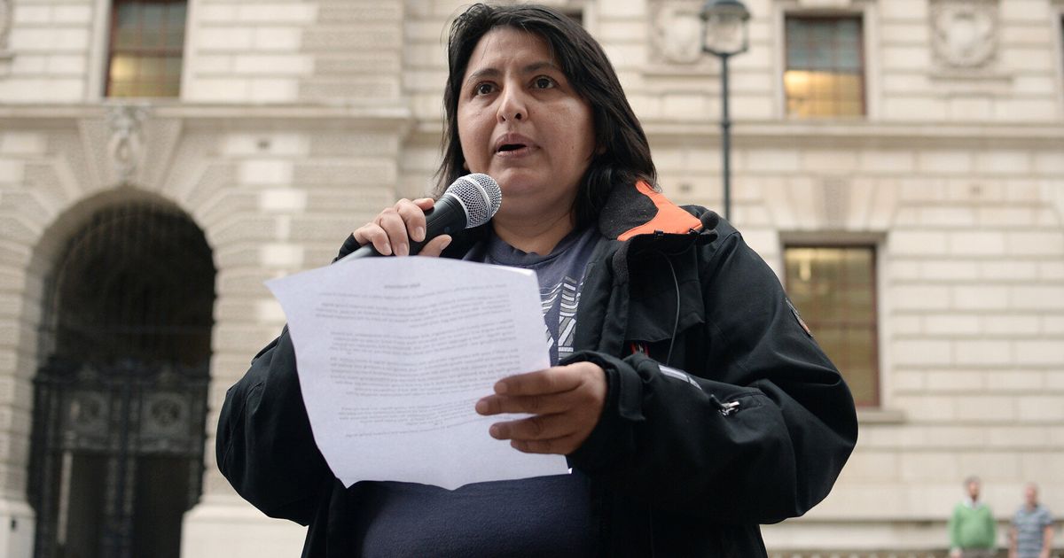 Foreign Office Cleaners Protest After Losing Jobs For