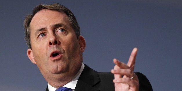 Britain's Defense Secretary Liam Fox delivers a keynote speech at the Conservative party conference in Birmingham, England, Wednesday, Oct. 6, 2010. The Conservative party is holding its annual conference at the International Convention Center in Birmingham which runs until Wednesday. (AP Photo/Kirsty Wigglesworth)