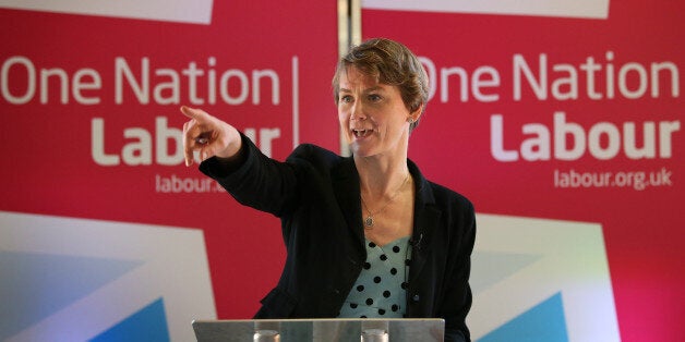 LONDON, ENGLAND - NOVEMBER 18: Shadow Home Secretary Yvette Cooper of the Labour Party speaks to supporters on November 18, 2014 in London, England. The Labour Party has stated that they would recruit a 1000 extra border control staff to deal with illegal immigration. (Photo by Peter Macdiarmid/Getty Images)