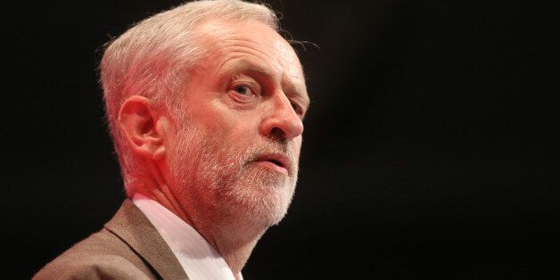 Jeremy Corbyn, leader of the U.K. opposition Labour Party, delivers his speech at the party's annual conference in Brighton, U.K., on Tuesday, Sept. 29, 2015. Corbyn, who ran for the Labour leadership with the original goal simply of raising issues, was propelled to the top of the party two weeks ago by activists enthused at his messages of nationalization, nuclear disarmament and higher taxes and public spending. Photographer: Chris Ratcliffe/Bloomberg via Getty Images