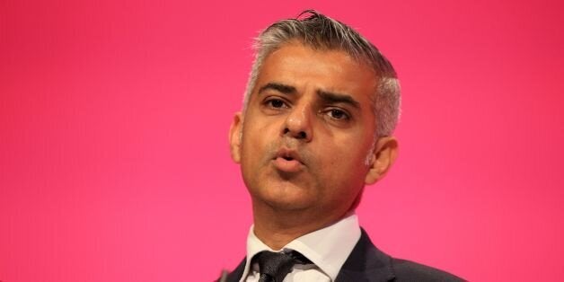 Shadow Secretary of State for Justice Sadiq Khan speaks during the Labour Party's annual conference at Manchester Central Convention Complex.