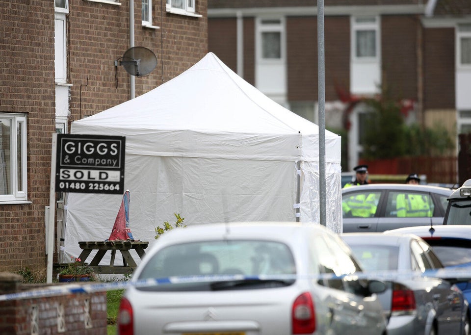 Police at scene of shooting in Cambridgeshire