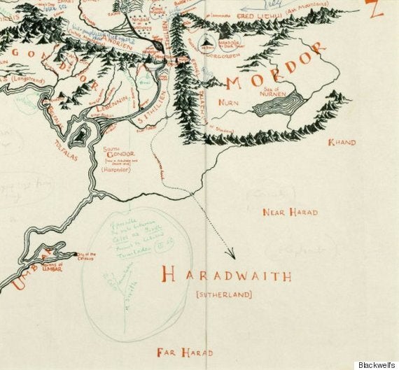 Gondor and Minas Tirith map