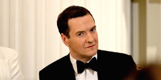 George Osborne at the annual 'Lord Mayors Dinner to the Bankers and Merchants of the City of London' at the Mansion House last night
