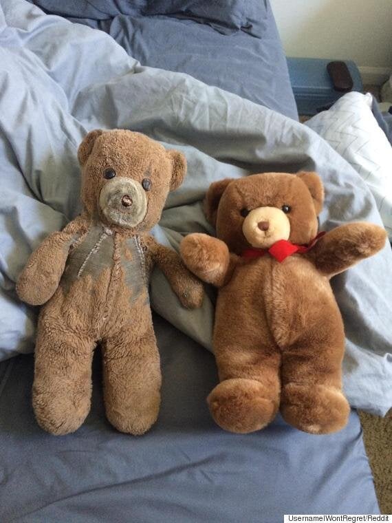 Two Teddy Bears Purchased 30 Years Ago Show The Difference Years