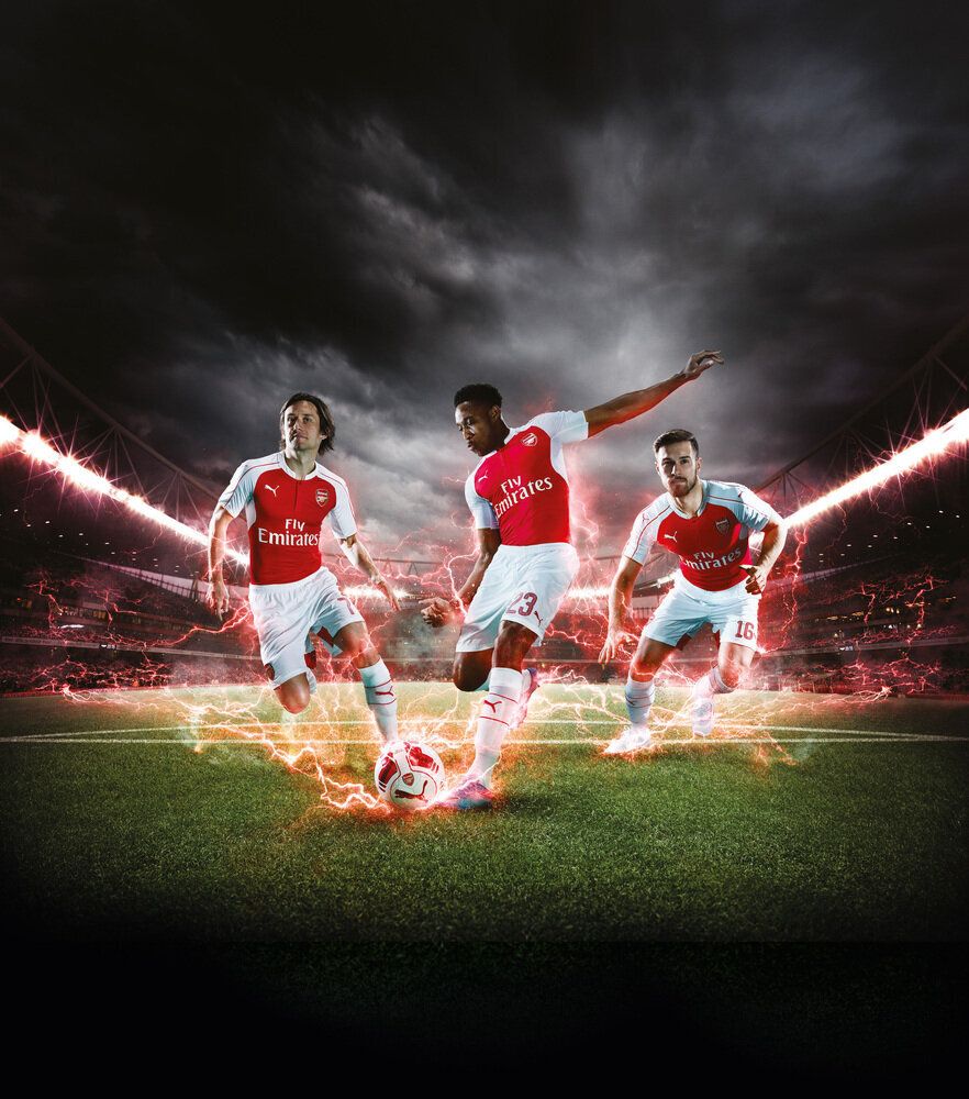 PUMA Reveals 2015/16 Arsenal Home Kit at Emirates Stadium