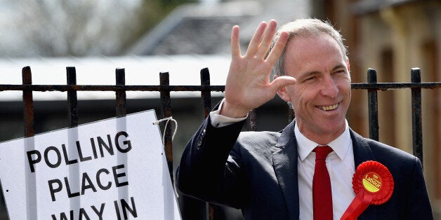 GLASGOW, SCOTLAND - MAY 07: Leader of the Scottish Labour Party Jim Murphy arrives at a polling station to cast his vote on May 7, 2015 in Glasgow, Scotland. People across Scotland have begun casting their votes in the UK general election, with fifty nine Scottish seats up for grabs. The United Kingdom has gone to the polls to vote for a new government in one of the most closely fought General Elections in recent history. (Photo by Jeff J Mitchell/Getty Images)