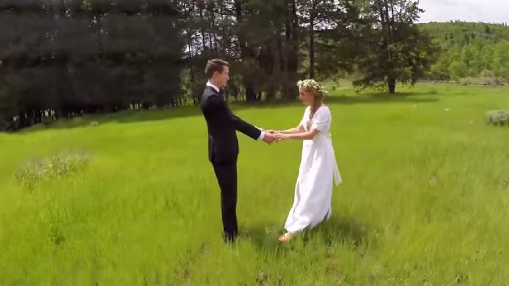 Couple Use Drone To Film Wedding The Video Was Perfect, Until 9