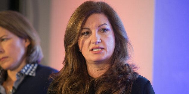 Karren Brady at the launch of the Britain Stronger in Europe campaign at the Truman Brewery, London.