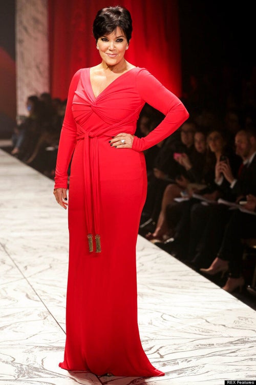 Kendall, Kylie And Kris Jenner Hit The Catwalk At The Heart Truth Red Dress  Collection Show | HuffPost UK Style