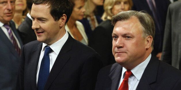 Chancellor George Osborne and former Shadow Chancellor Ed Balls before the election
