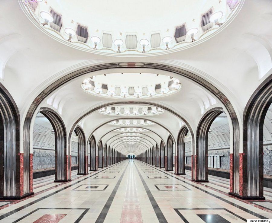 Moscow's Beautiful Metro Underground Network Is Displayed In A Series 