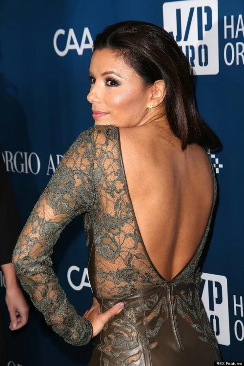eva longoria backless dress Eva Longoria Wears Slinky Pink Dress On Red Carpet At Cannes Film Festival