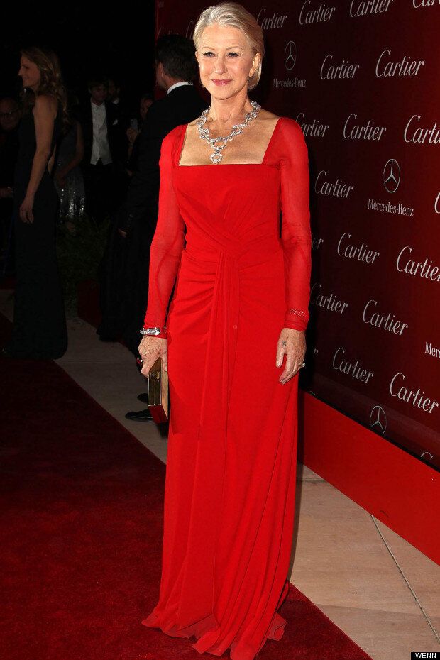 Helen Mirren Rules The Palm Springs Film Festival Red Carpet In Escada |  HuffPost UK Style