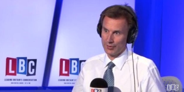 Jeremy Hunt defended his words on LBC