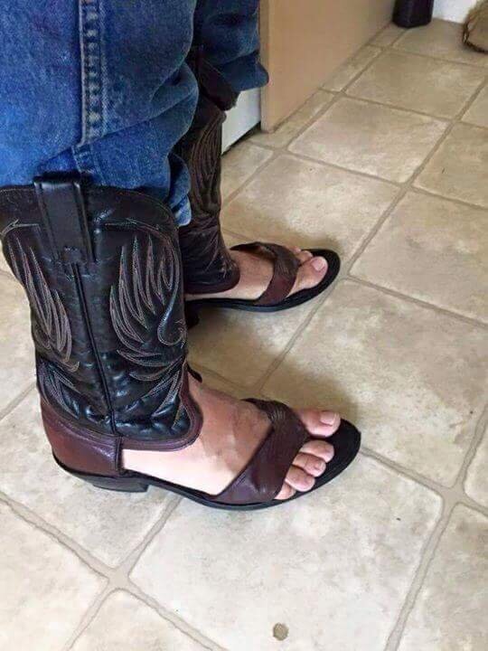 Cowboy store boot sandals