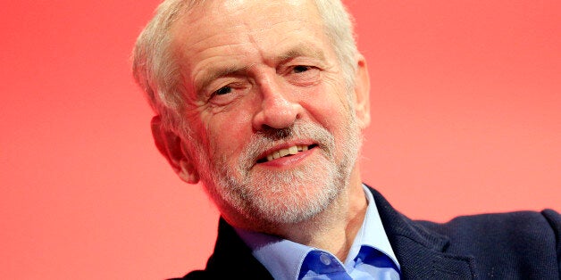 Labour Leader Jeremy Corbyn listens to General Secretary of Unite union Len McCluskey's speech during the second day of the Labour Party conference in the Brighton Centre in Brighton, Sussex.